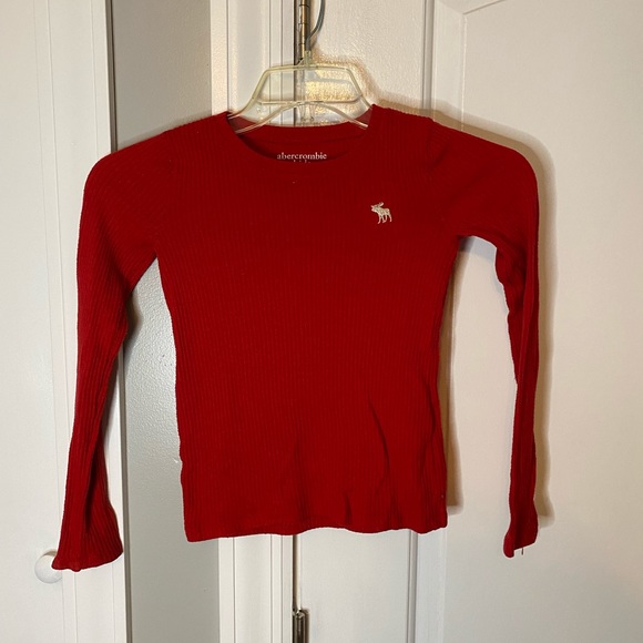 abercrombie kids Other - Abercrombie kids red ribbed sweater/long sleeve